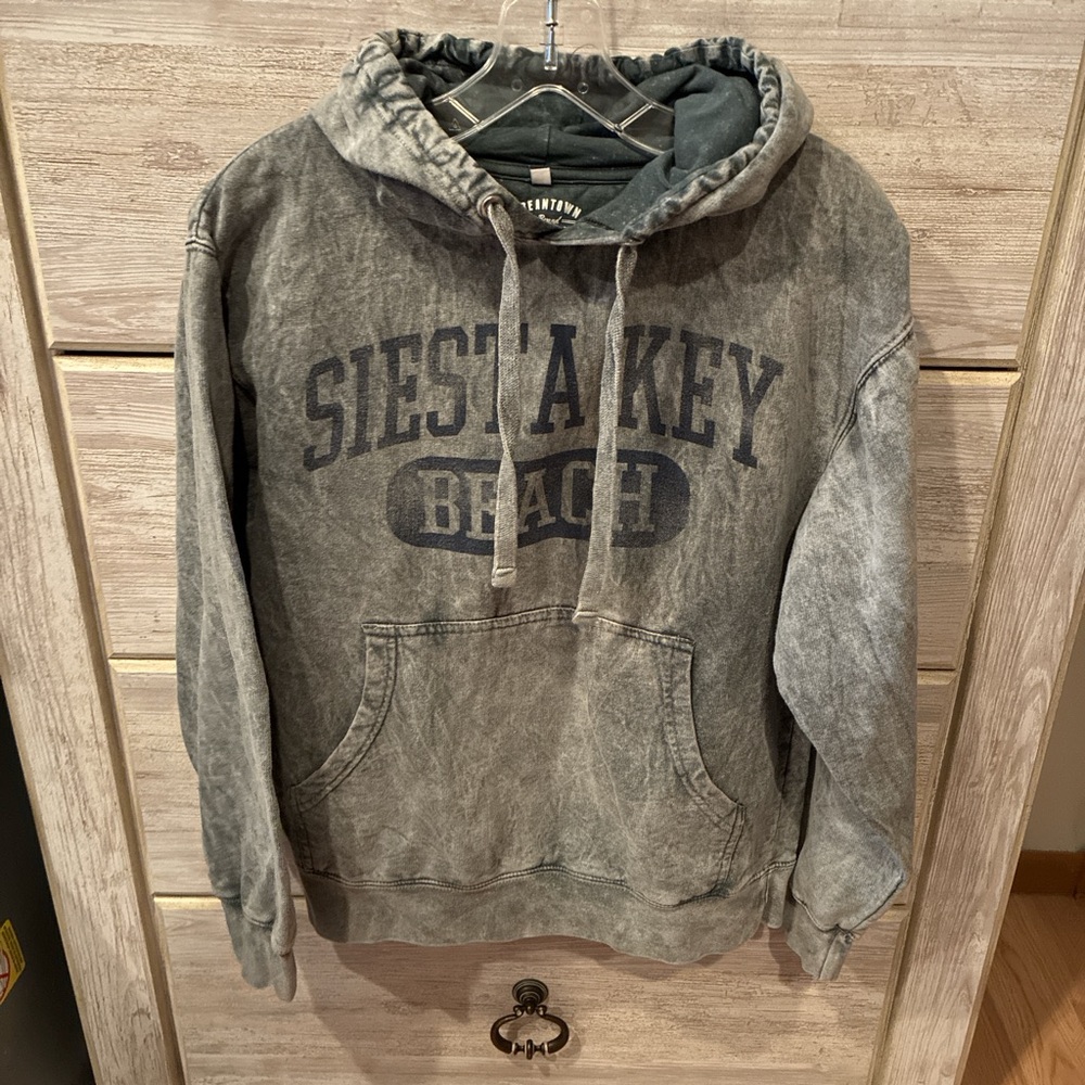 Men's Gray Siesta Key Beach Hoodie